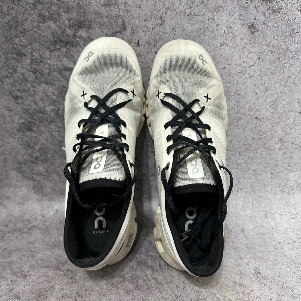 On Cloud X 3 Sneakers Mens Size 10 White Black Running Shoes 60.98706 Low Top - Picture 6 of 10